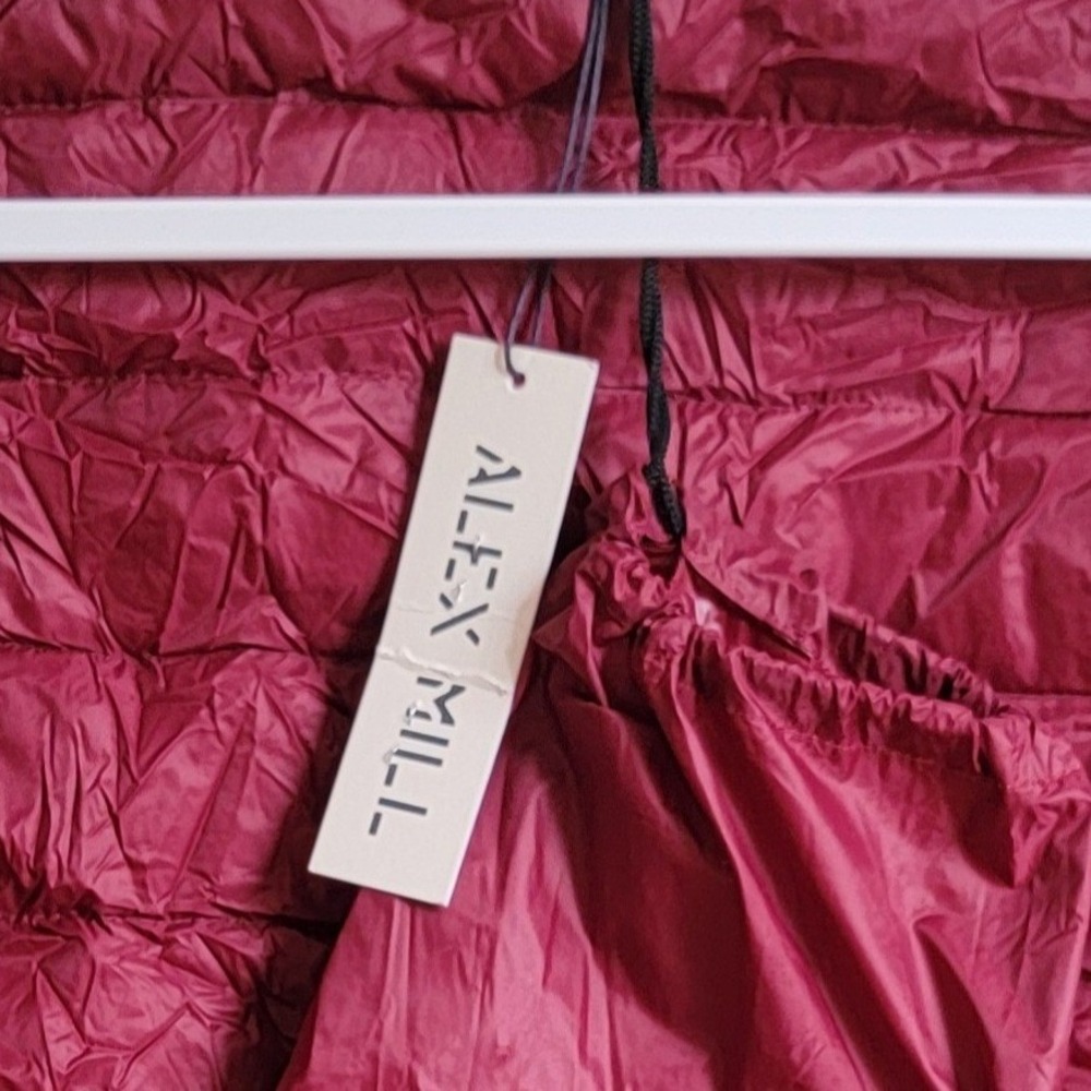 NWT Alex Mill Catskill Aspen Quilted Packable‎ Puffer Jacket Burgundy Large